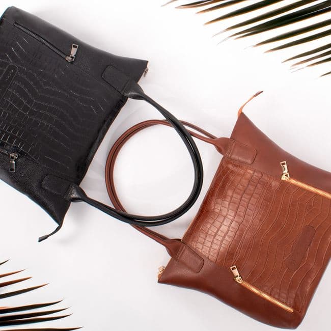 Sac cabas en cuir